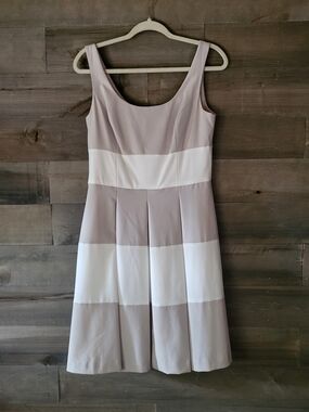 Lauren Ralph Lauren Colorblock Striped Fit And Flare Dress Size 6